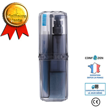 Lavage et brossage ensemble de tasses de voyage multifonctionnel pour couples ménage portable tasse de rince-bouche voyage vo